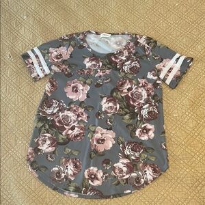 Orange Creek LA Floral Short Sleeve Top